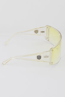  Rimless Shield Sunglasses- Yellow
