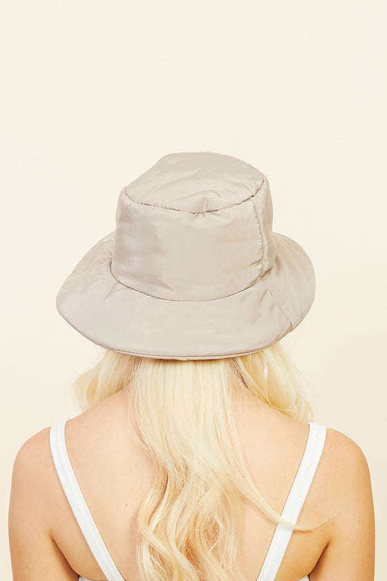 Nylon Bucket Hat- Ivory