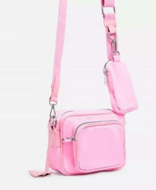  Nylon Pouchette Bag- Pink