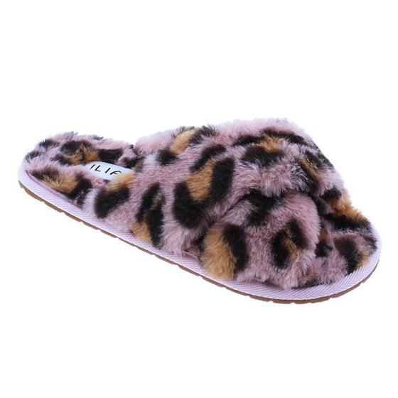 Dearly Slipper- Pink Leopard