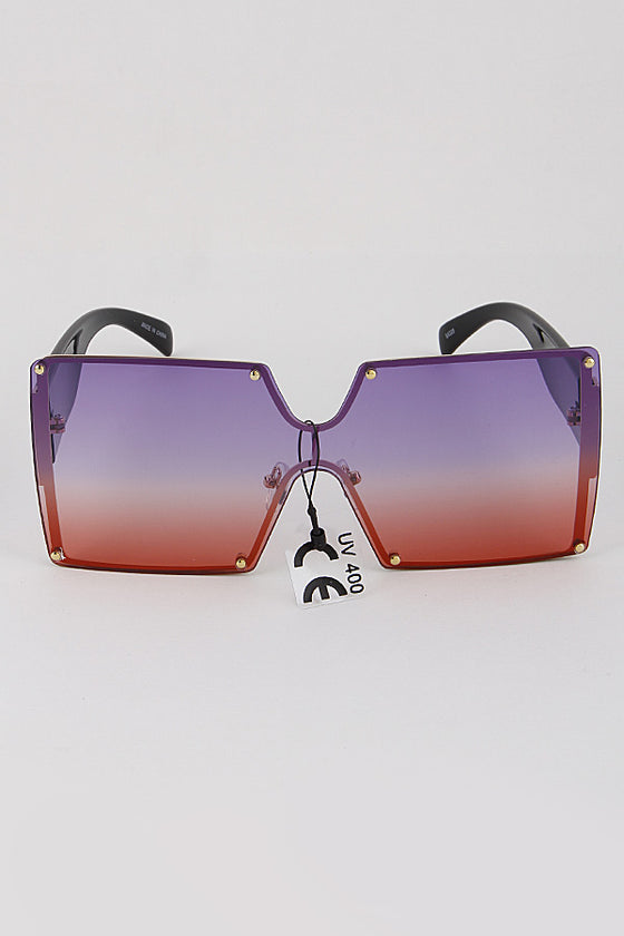America Sunglasses- Purple/Red