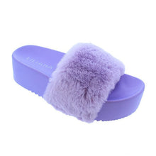  Issy Platform Slide Sandal- Violet