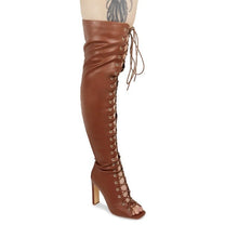  Drip Over The Knee Boot- Brown