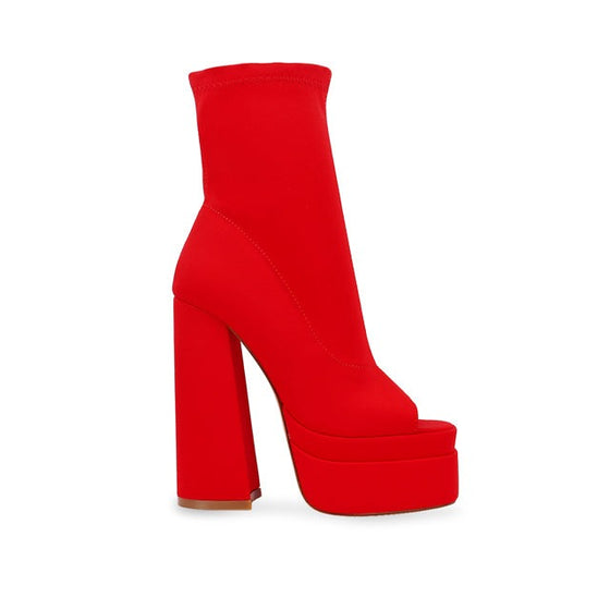 Ari Ankle Bootie- Red