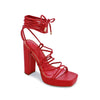 Ashlee Strappy Heel- Red