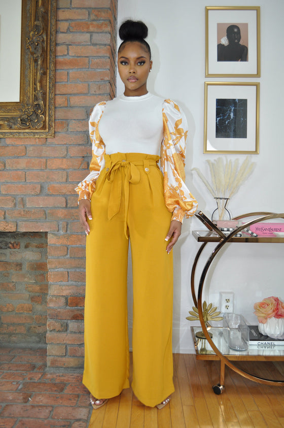Organic Trousers - Mustard Yellow – BIG BUD PRESS