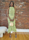 Mermaid Crochet Maxi Dress- Green