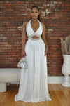 Grecian Maxi Dress- White