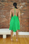 Crinkle Cami Dress- Green