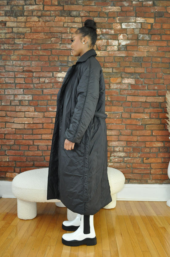 Oversized Puffer Coat- Black