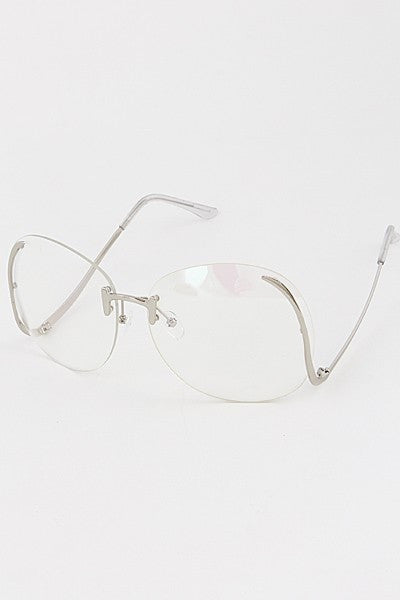 Trendy Glasses- Silver