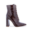 Milano Ankle Bootie- Brown Croc
