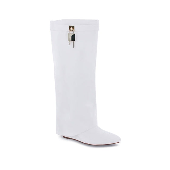 Mutto Wedge Boot- White