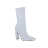 Nordic Bootie- White Faux Leather