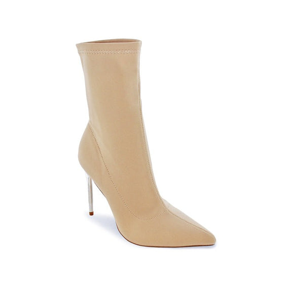 Resha Ankle Bootie- Nude