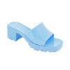 Rudy Rubber Slide Sandal- Slate Blue