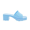 Rudy Rubber Slide Sandal- Slate Blue