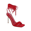 Vita Strappy Crystal Heel- Red
