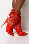 Puff Paisley Ankle Bootie